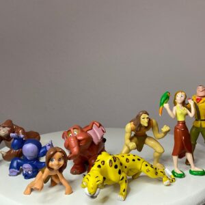 Tarzán — Bimbo 1999 | Set completo de 8 figuras PVC