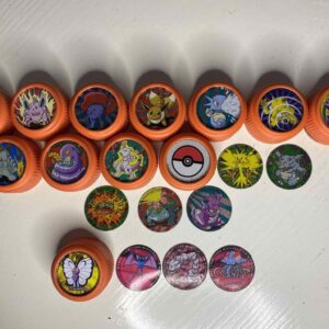 Taparroscas Pokémon Mirinda — Lote mixto Serie 1 + Serie 2 “Ataque” (20 pzas)